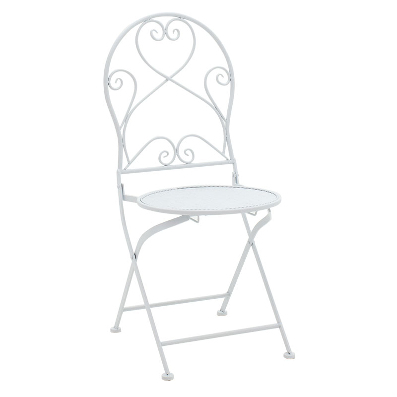 Τραπεζαρία Walen pakoworld σετ 3τεμ μέταλλο λευκό 3