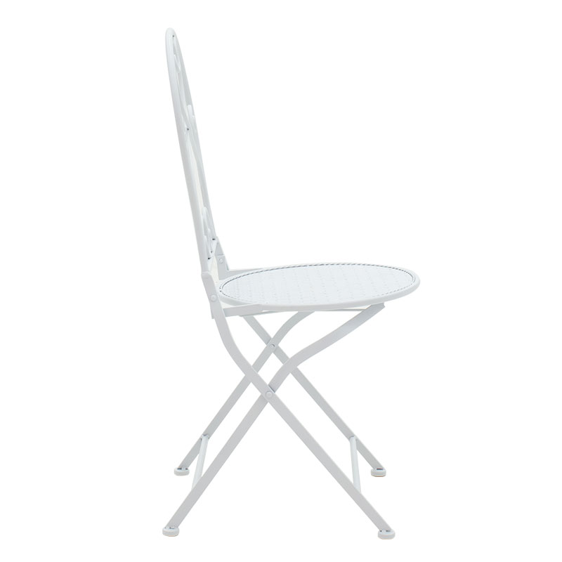 Τραπεζαρία Walen pakoworld σετ 3τεμ μέταλλο λευκό 5