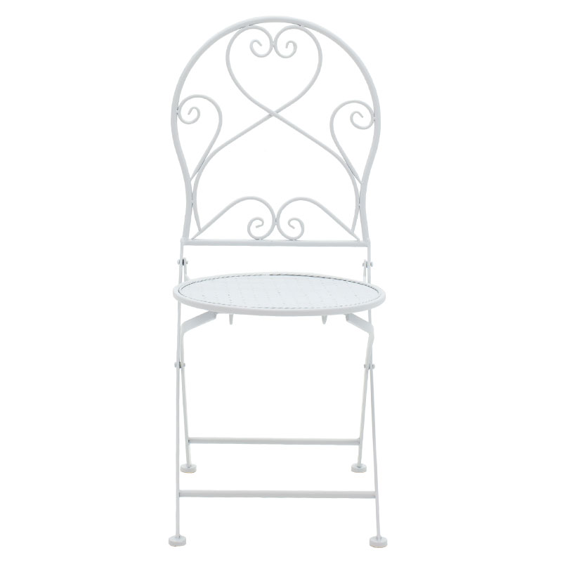 Τραπεζαρία Walen pakoworld σετ 3τεμ μέταλλο λευκό 6