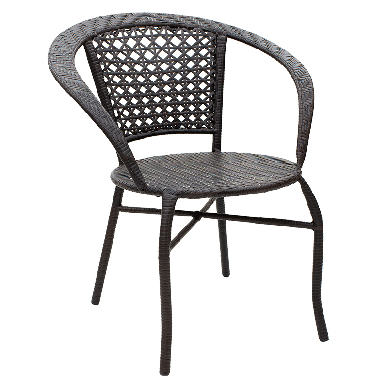Σαλόνι Saylor pakoworld σετ 3τεμ μέταλλο-pe rattan καφέ 2
