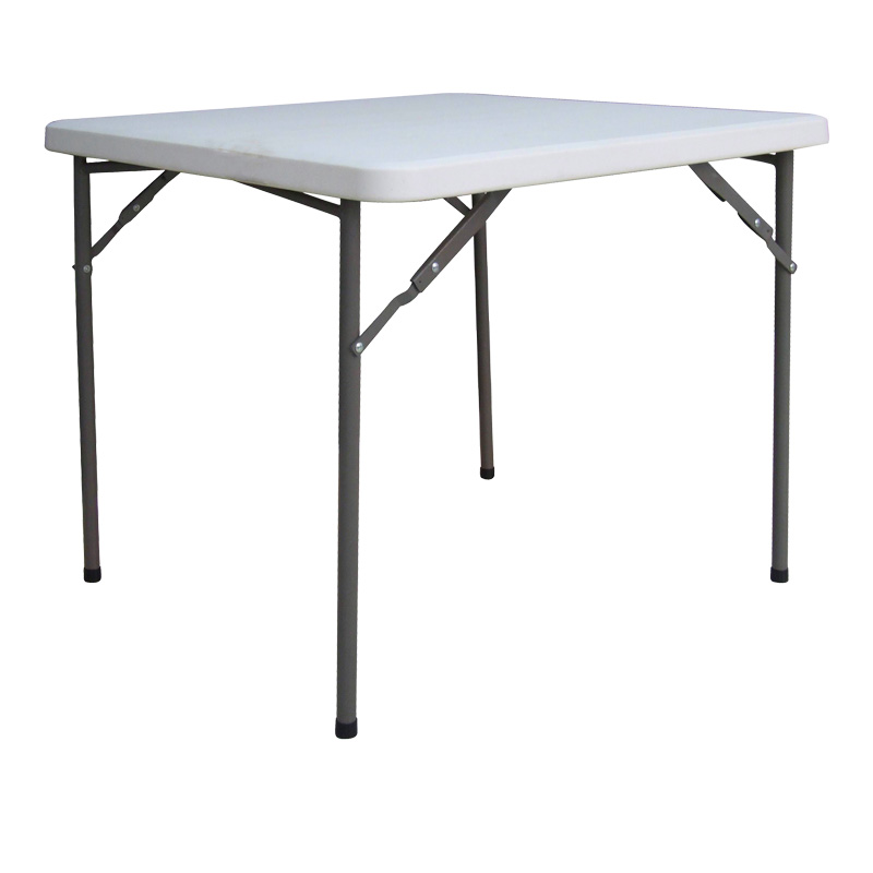 Τραπέζι catering Comfort pakoworld πτυσσόμενο σε λευκή απόχρωση 80x80x74εκ 1