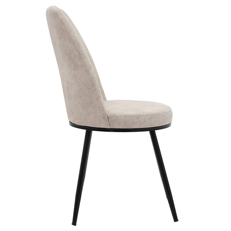 Καρέκλα Farell pakoworld ύφασμα γκρι antique-μαύρο πόδι 3