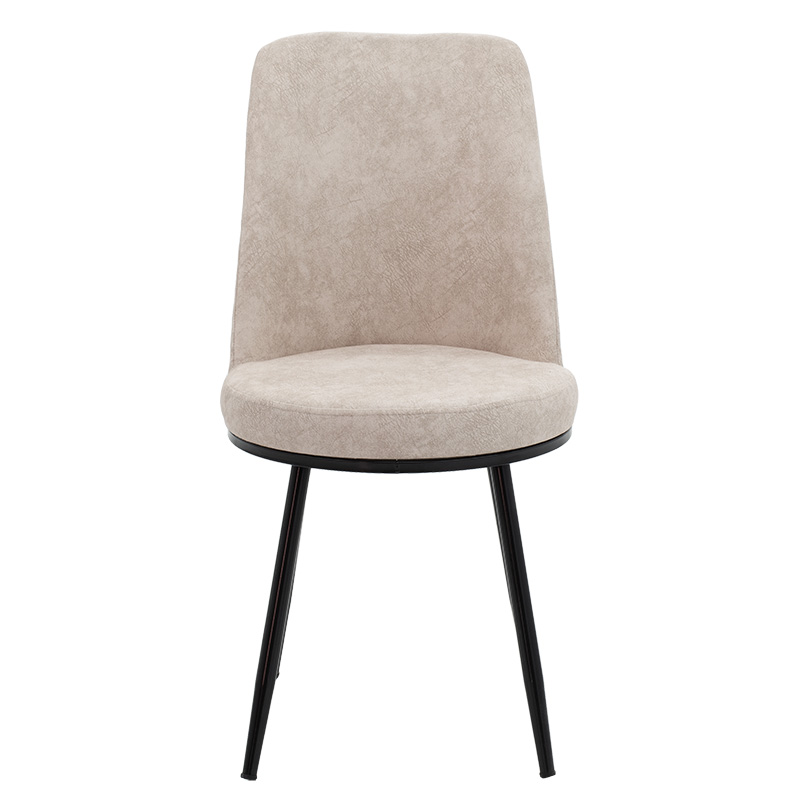 Καρέκλα Farell pakoworld ύφασμα γκρι antique-μαύρο πόδι 4