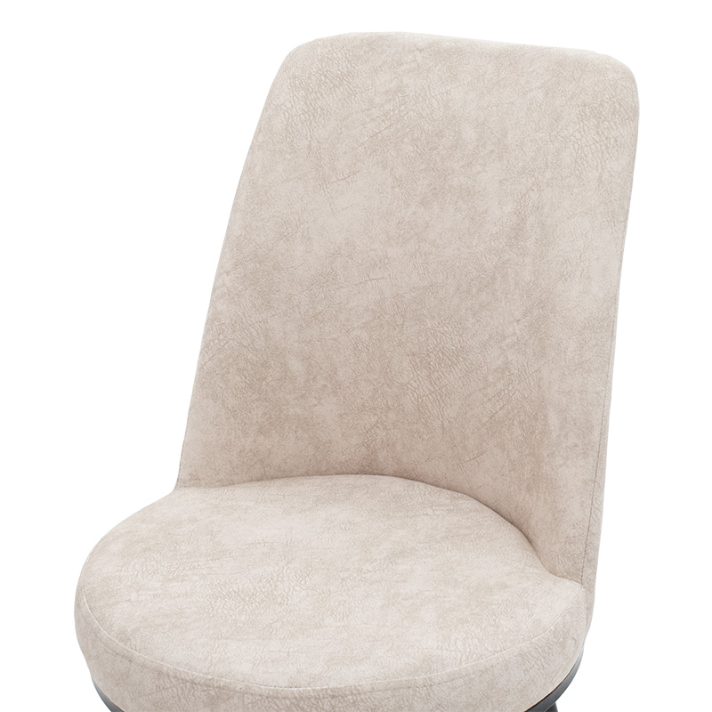 Καρέκλα Farell pakoworld ύφασμα γκρι antique-μαύρο πόδι 5