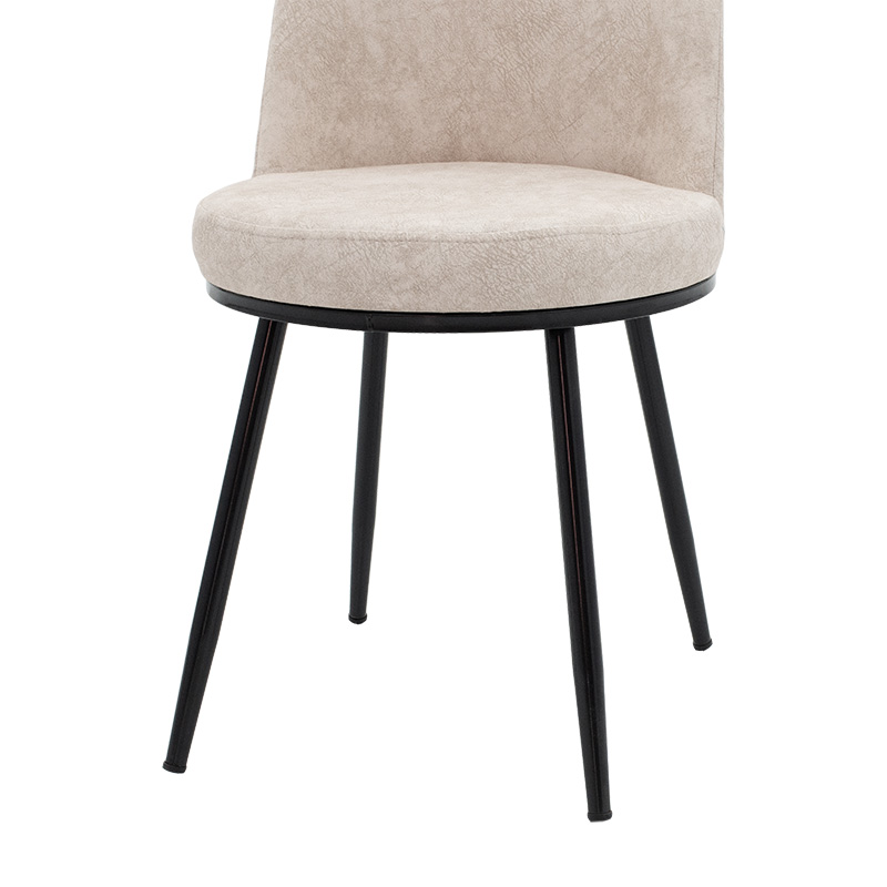 Καρέκλα Farell pakoworld ύφασμα γκρι antique-μαύρο πόδι 8