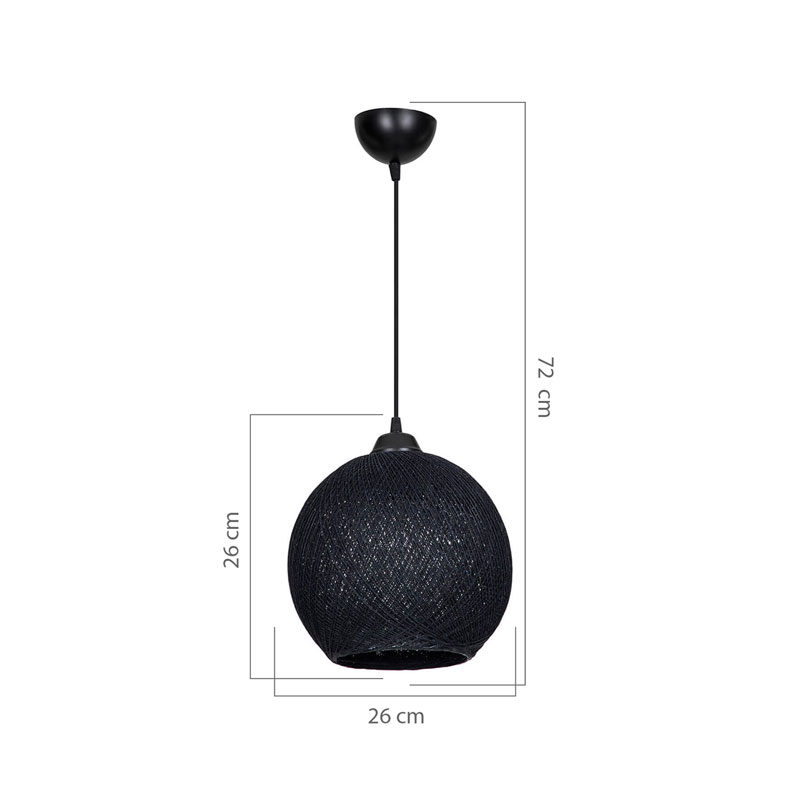Φωτιστικό οροφής μονόφωτο Leshia pakoworld Ε27 γκρι Φ26x26εκ 4