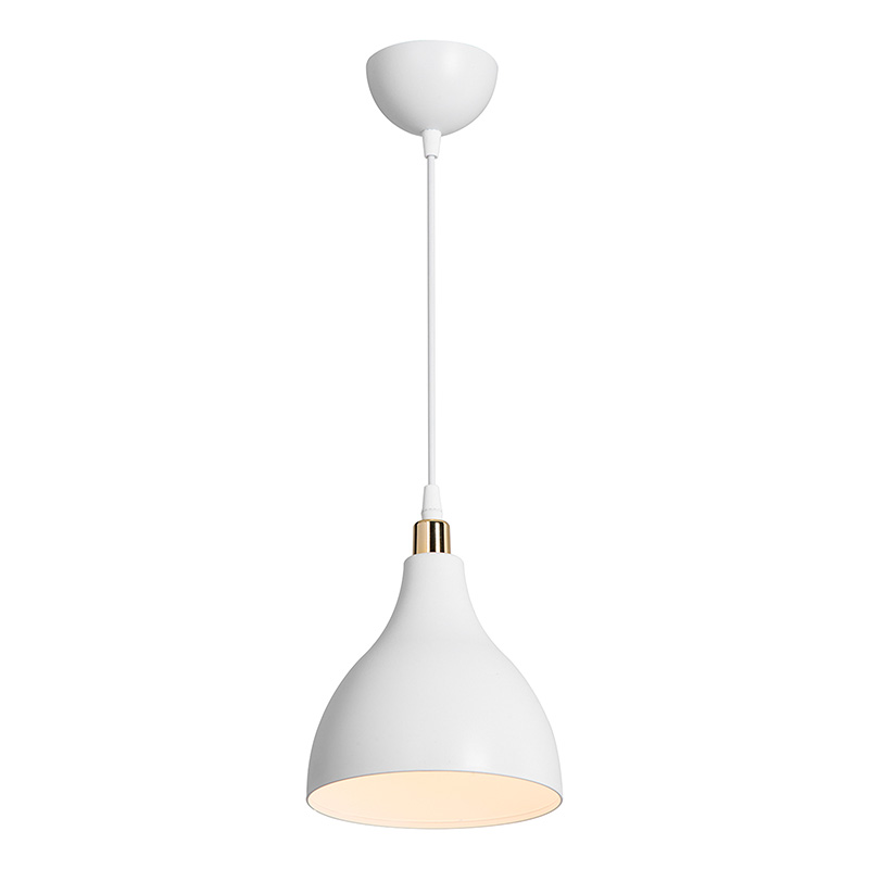 Φωτιστικό οροφής μονόφωτο Lofty pakoworld Ε27 λευκό Φ18x22εκ 2