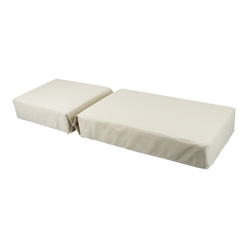 Μαξιλάρι Vertian pakoworld textilene σε μπεζ απόχρωση 58x190x20εκ 2