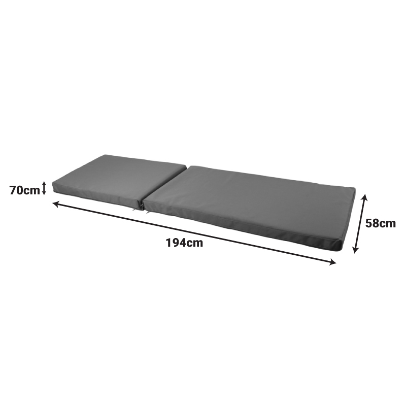 Μαξιλάρι Vertian pakoworld textilene σε μπεζ απόχρωση 58x190x20εκ 6