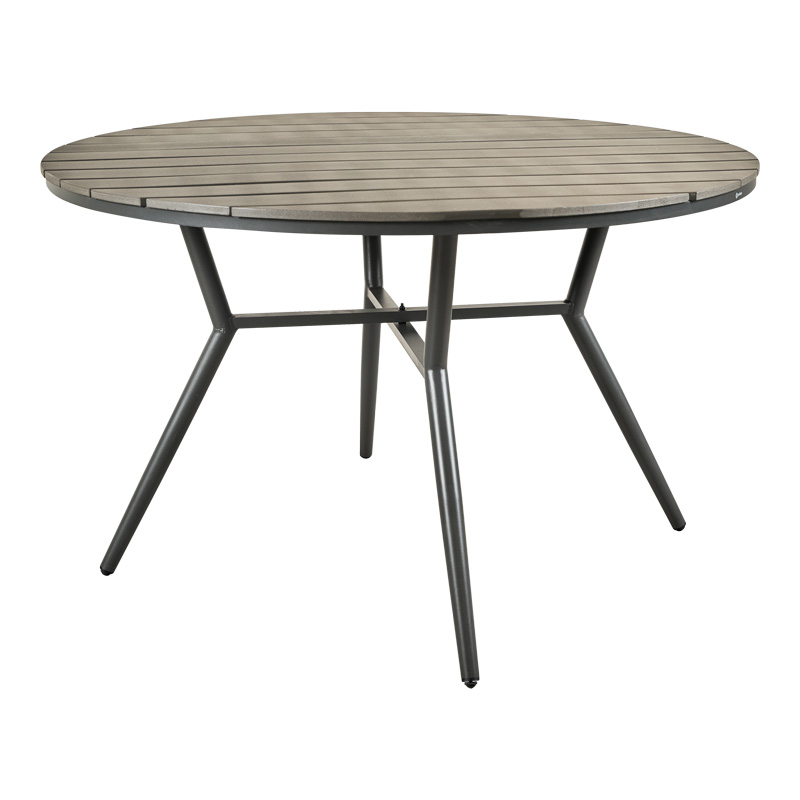 Τραπεζαρία Appa-Moly σετ 5τεμ pakoworld αλουμίνιο και plywood σε ανθρακί απόχρωση Φ120x74εκ 6
