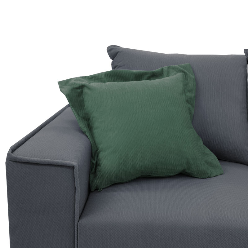 Γωνιακός καναπές Fabulous pakoworld αναστρέψιμος ύφασμα ανθρακί-κυπαρισσί 240x165x95εκ 5