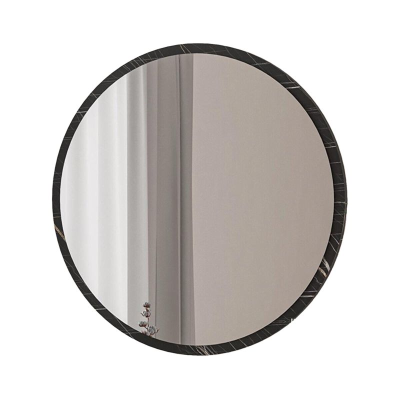 Καθρέπτης Sabino pakoworld ανθρακί μαρμάρου 60x2x60εκ 1