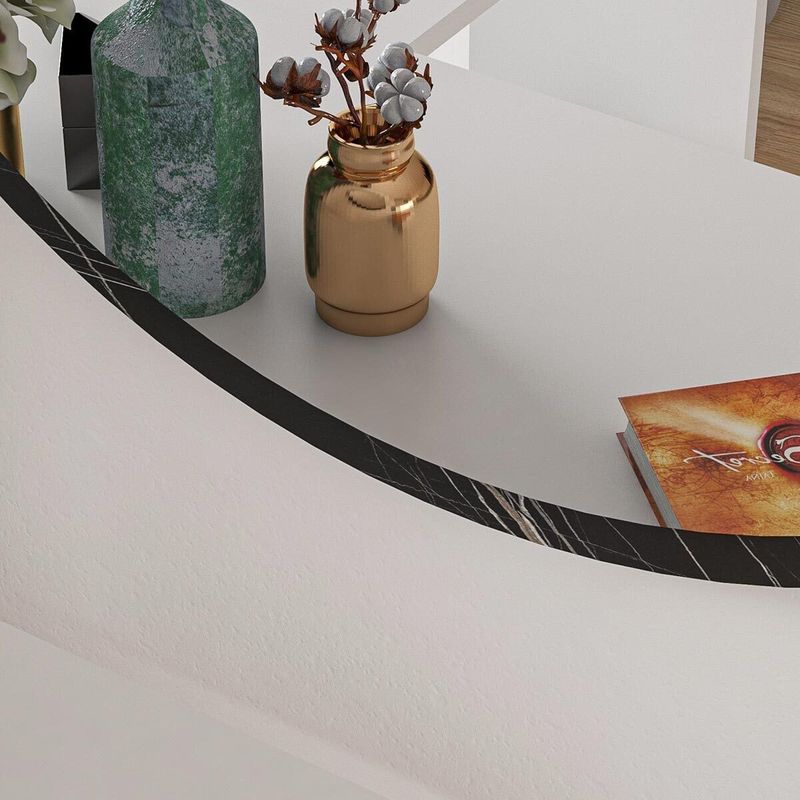 Καθρέπτης Sabino pakoworld ανθρακί μαρμάρου 60x2x60εκ 5