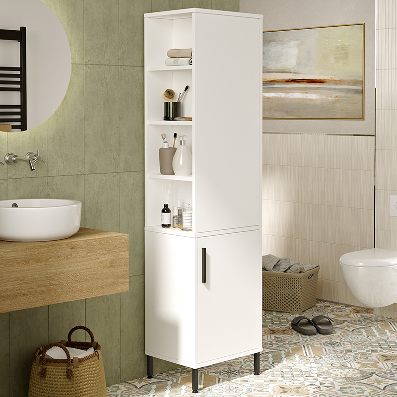 Ντουλάπι-στήλη Perseus pakoworld λευκό 45x35.5x173.6εκ 3