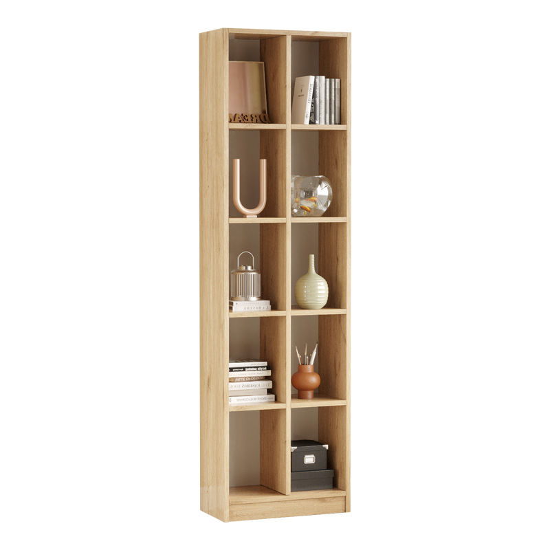 Βιβλιοθήκη Oteca 10θέσεων pakoworld oak 51.1x25.4x180εκ 2