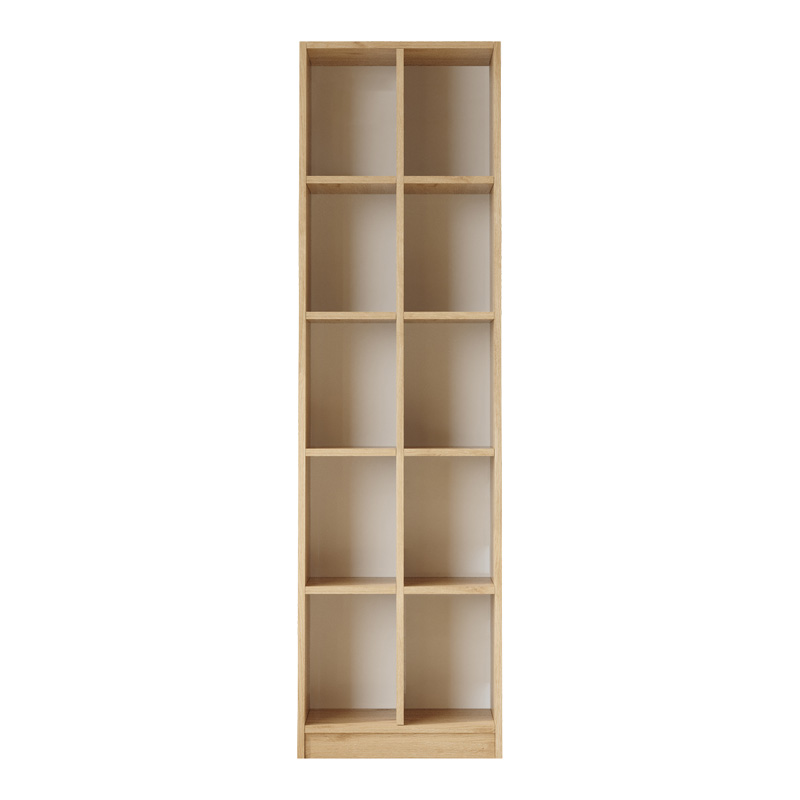 Βιβλιοθήκη Oteca 10θέσεων pakoworld oak 51.1x25.4x180εκ 4