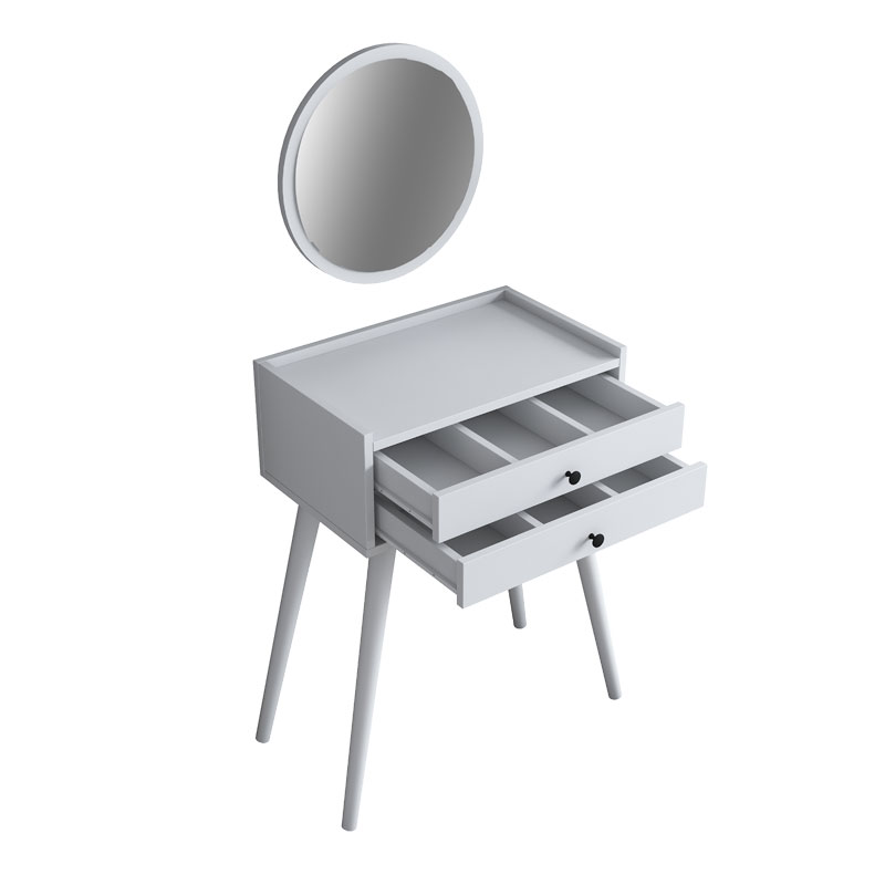 Τουαλέτα κρεβατοκάμαρας Globy pakoworld λευκό 74x37x86εκ 5