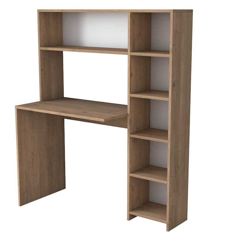 Γραφείο με βιβλιοθήκη Janson pakoworld sonoma 113x40x142εκ 1