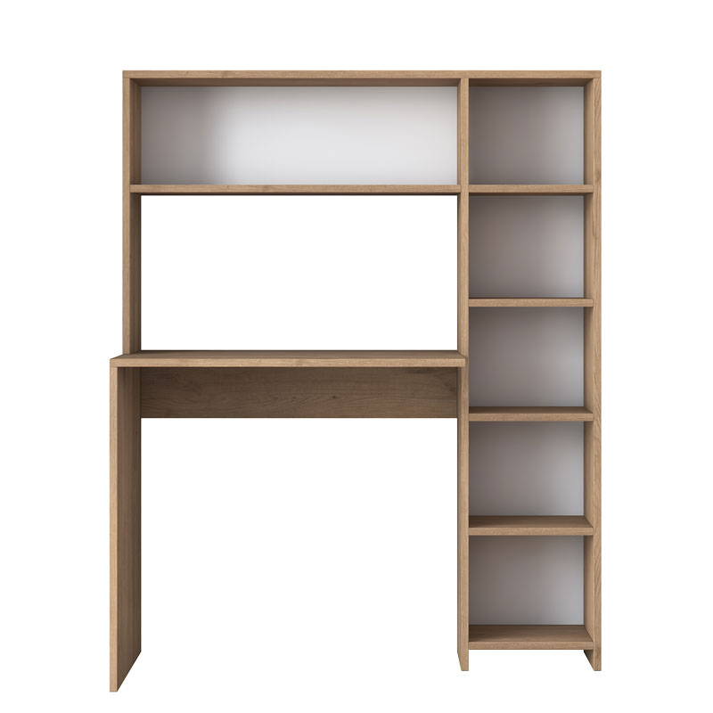 Γραφείο με βιβλιοθήκη Janson pakoworld sonoma 113x40x142εκ 3