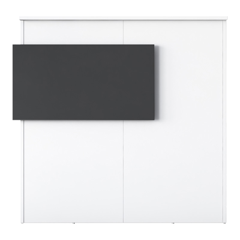 Γραφείο reception Triana pakoworld με Led σε λευκή-ανθρακί απόχρωση 110x40x110εκ 6