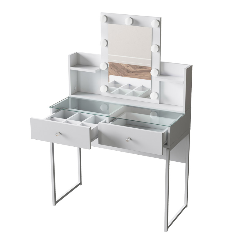 Τουαλέτα κρεβατοκάμαρας Reby pakoworld σε λευκή απόχρωση 90x40x136.8εκ 3