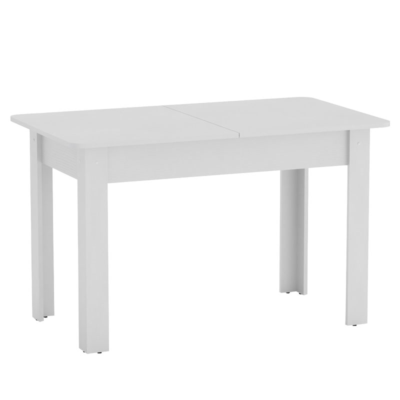 Τραπέζι Quiin pakoworld επεκτεινόμενο λευκό 120-164x70x73.5εκ 1