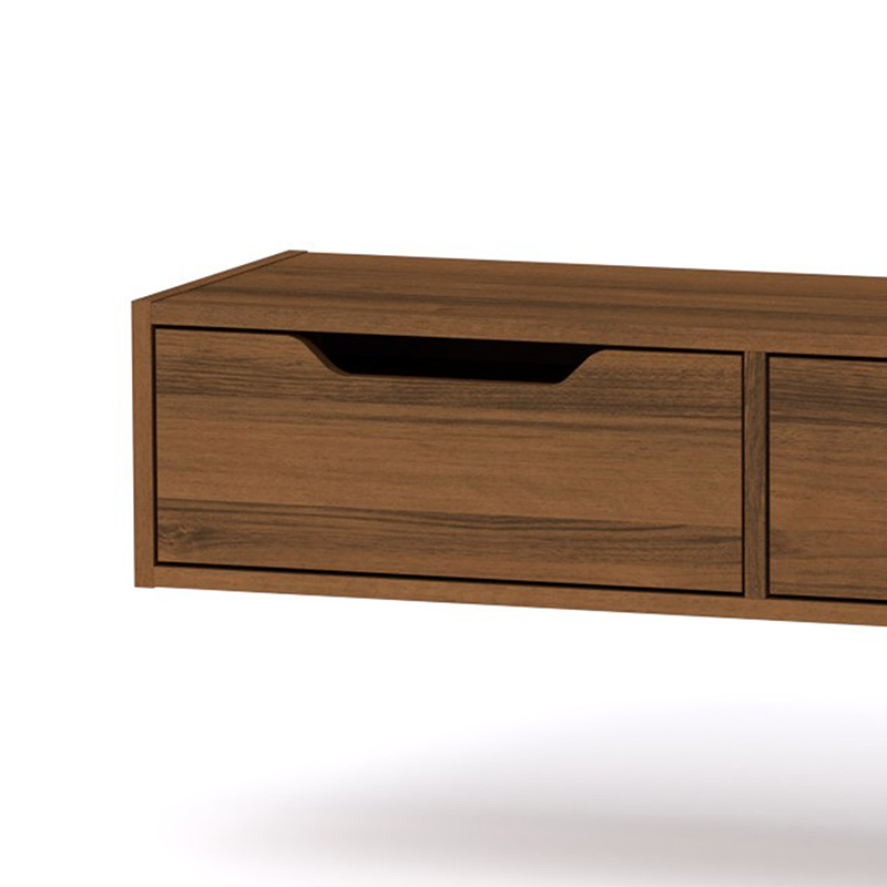 Κονσόλα επιτοίχια Alberto pakoworld σε καρυδί απόχρωση 100x32.5x22εκ 3