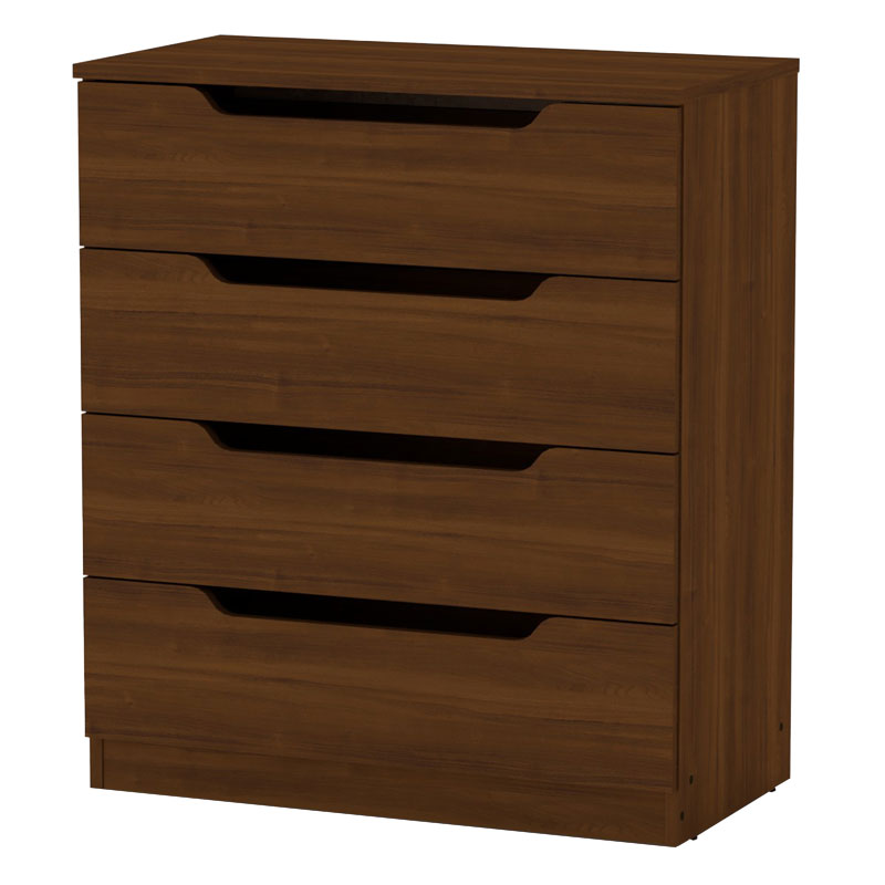 Συρταριέρα Azenor pakoworld 4ων συρταριών καρυδί 72x38x83εκ 1