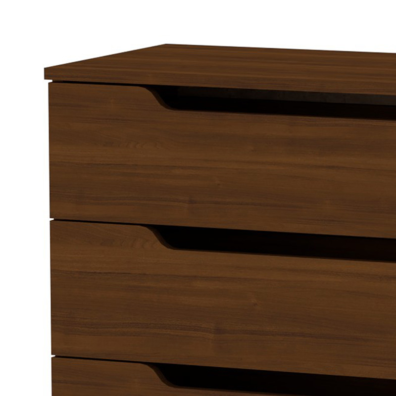 Συρταριέρα Azenor pakoworld 4ων συρταριών καρυδί 72x38x83εκ 2