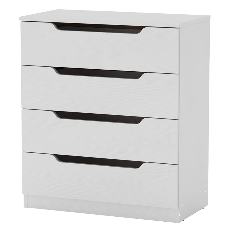 Συρταριέρα Azenor pakoworld 4ων συρταριών λευκό 72x38x83εκ 1