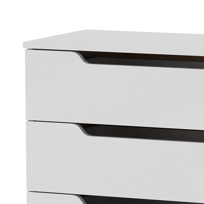 Συρταριέρα Azenor pakoworld 4ων συρταριών λευκό 72x38x83εκ 2