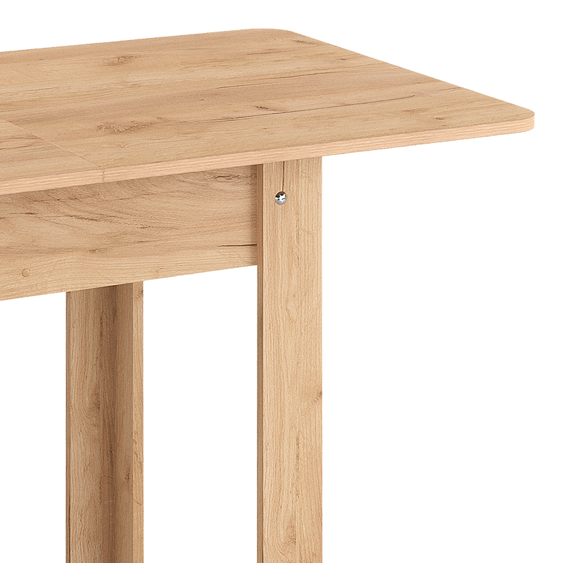 Τραπέζι Quiin pakoworld επεκτεινόμενο μελαμίνης σε oak απόχρωση 120-164x70x73.5εκ 4