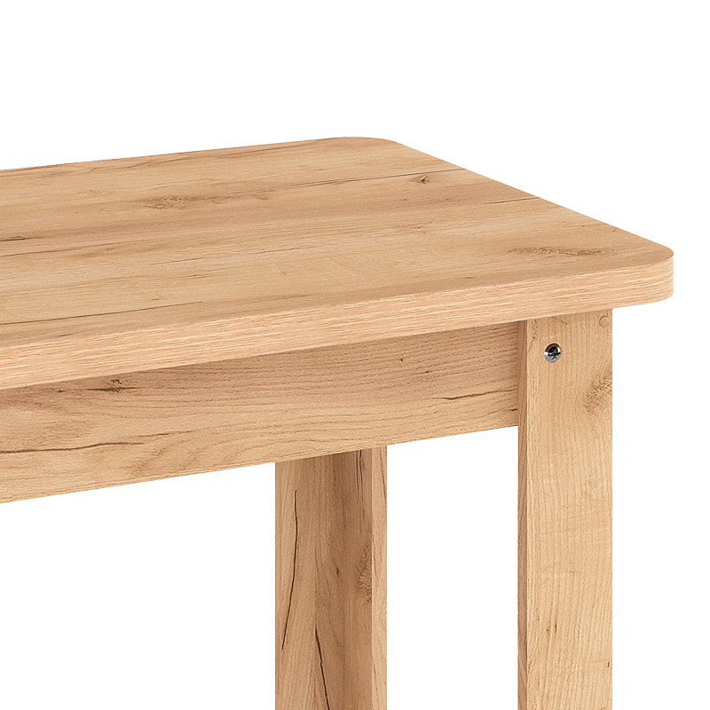 Τραπέζι Celeste pakoworld μελαμίνης σε oak απόχρωση 100x60x73.5εκ 4
