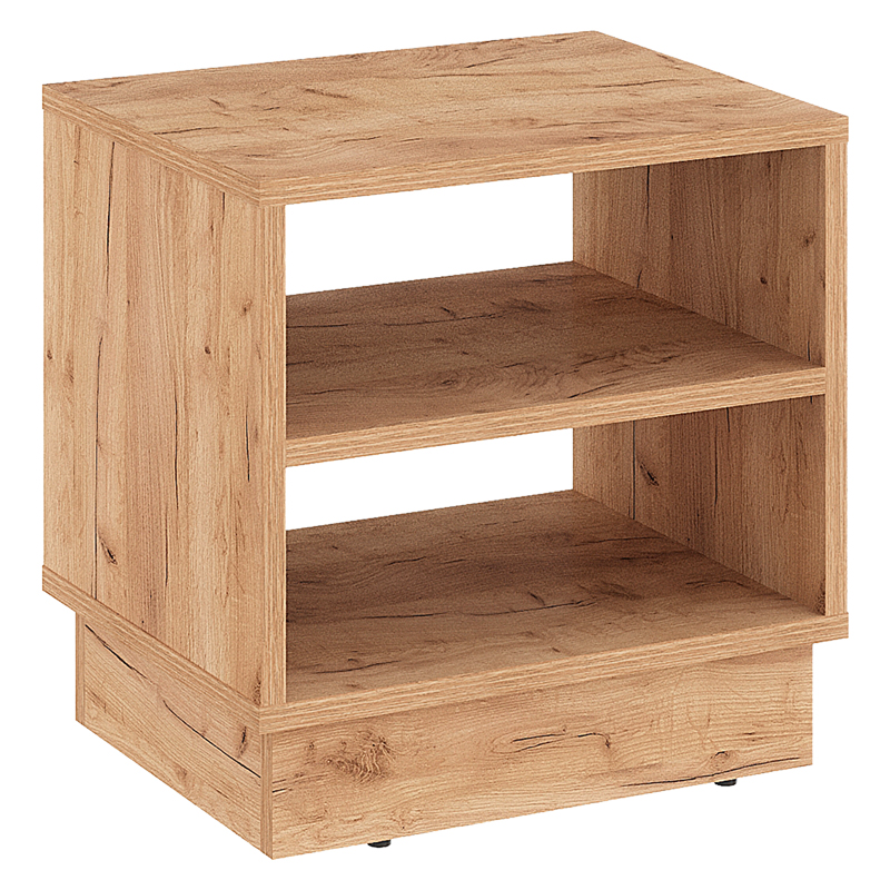 Κομοδίνο Mason pakoworld μελαμίνης σε oak απόχρωση 40x32x40εκ 1