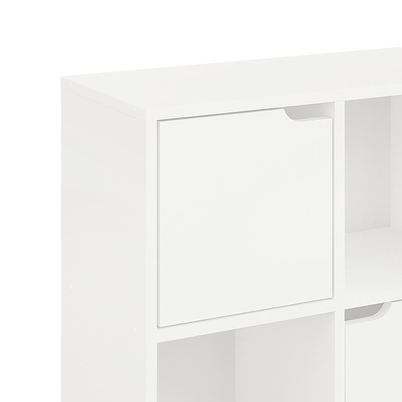 Βιβλιοθήκη Bookel pakoworld σε λευκή απόχρωση 59.6x27.5x60.4εκ 4