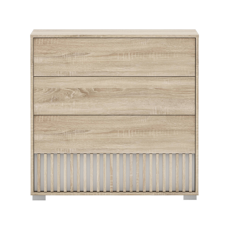 Συρταριέρα Bruse pakoworld μελαμίνη σε sonoma-oak απόχρωση 96.7x40.5x92.9εκ 3