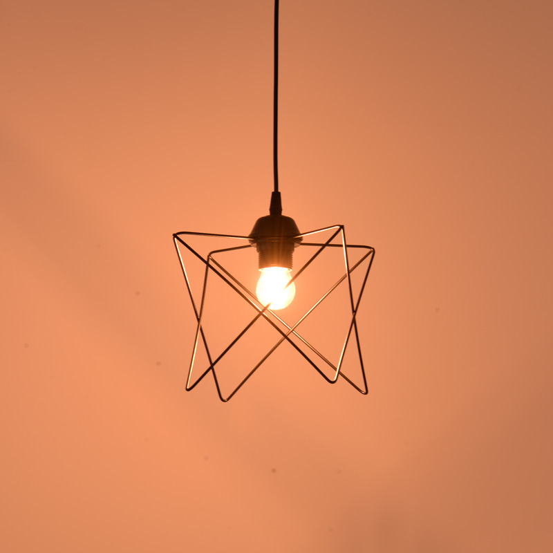 Φωτιστικό οροφής Langit pakoworld Ε27 μέταλλο μάυρο 18x18x65εκ 2