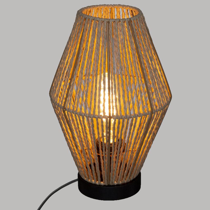 Επιτραπέζιο φωτιστικό PWL-1108 pakoworld Ε27 μπεζ Φ19x32εκ 2