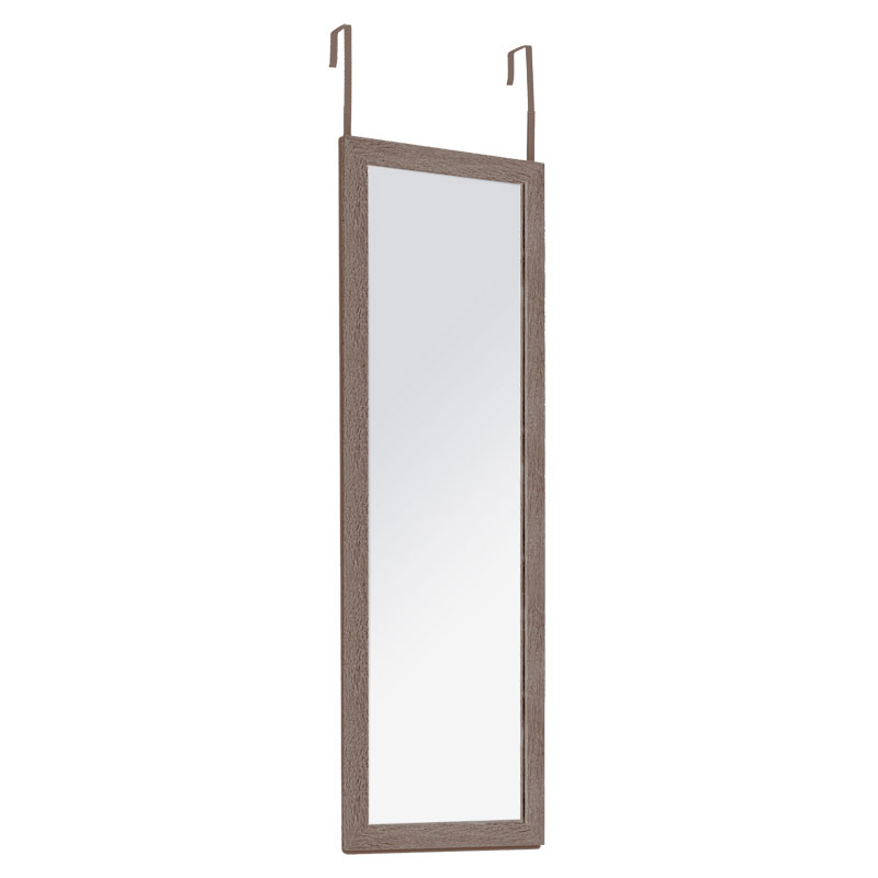 Καθρέπτης πόρτας PWD-0113 pakoworld MDF-αλουμίνιο καρυδί 35x2x109εκ 1
