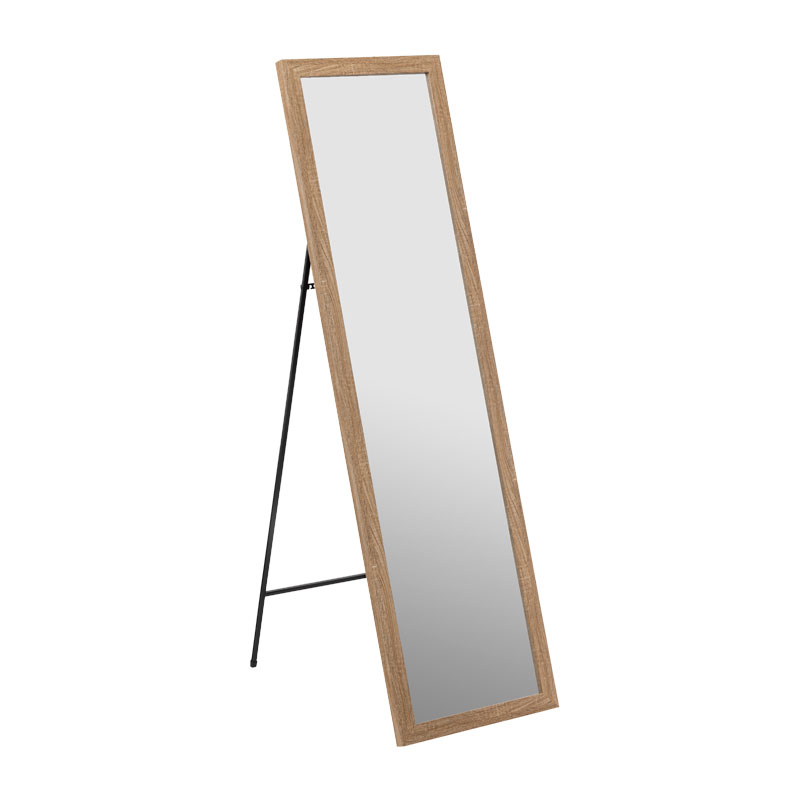 Καθρέπτης δαπέδου PWD-0112 pakoworld polyresin-γυαλί φυσικό 39x35.5x125εκ 1