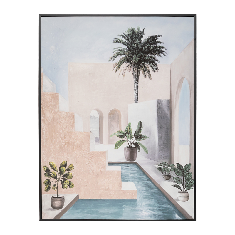 Πίνακας σε πλαίσιο Palmy pakoworld mdf 58x2.6x78εκ 1