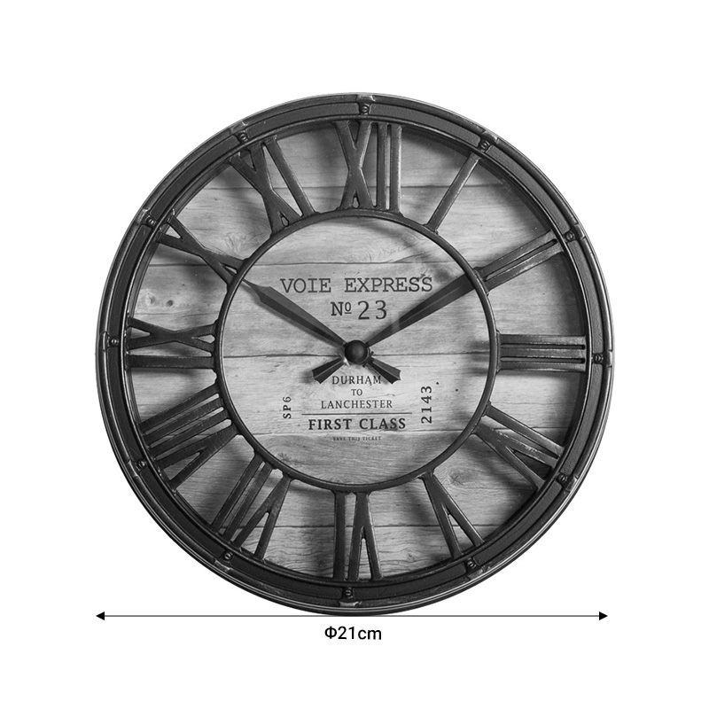 Ρολόι τοίχου Robin pakoworld αντικέ μπρονζέ pp Φ21x5εκ 3