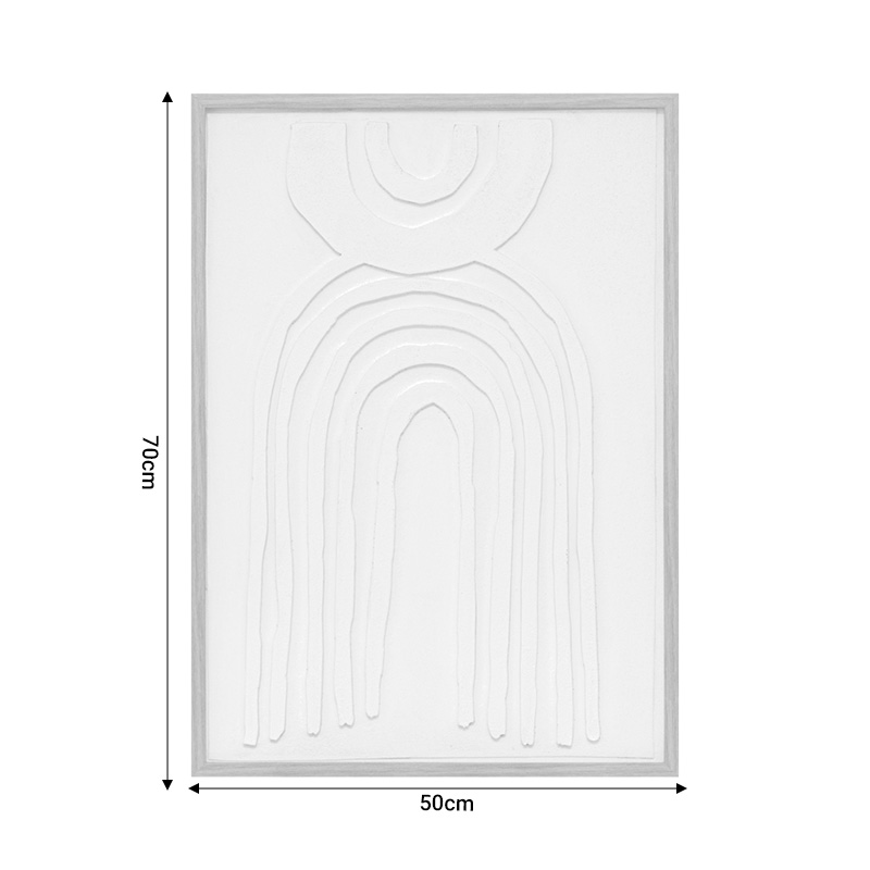 Πίνακας σε καμβά Bobby pakoworld mdf 50x2.6x70εκ 3