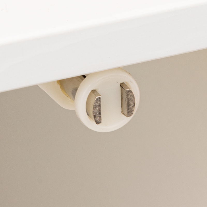 Ντουλάπι τοίχου χαμηλό Derfen pakoworld σε λευκή-φυσική απόχρωση 33x33x80εκ 3