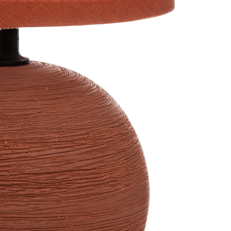 Επιτραπέζιο φωτιστικό PWL-1210 pakoworld Ε14 κεραμικό σε terracotta απόχρωση Φ13x25εκ 2