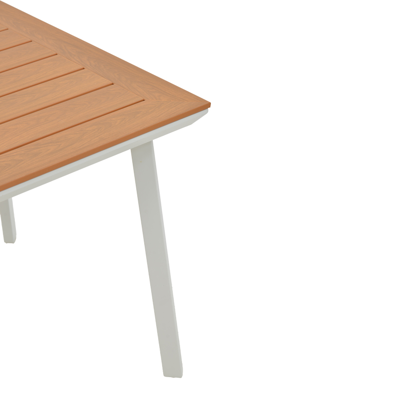 Τραπεζαρία Synergy-Clutch σετ 3τεμ pakoworld λευκό αλουμίνιο και plywood σε φυσικό χρώμα 80x80x74εκ 8