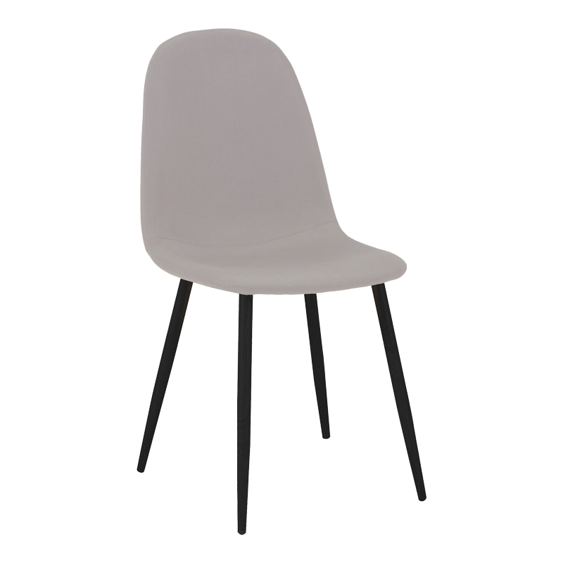 Τραπεζαρία Bella-Gustas pakoworld σετ 7τμχ γκρι μαρμάρου sintered stone-μαύρο μέταλλο 160x80x75εκ 2