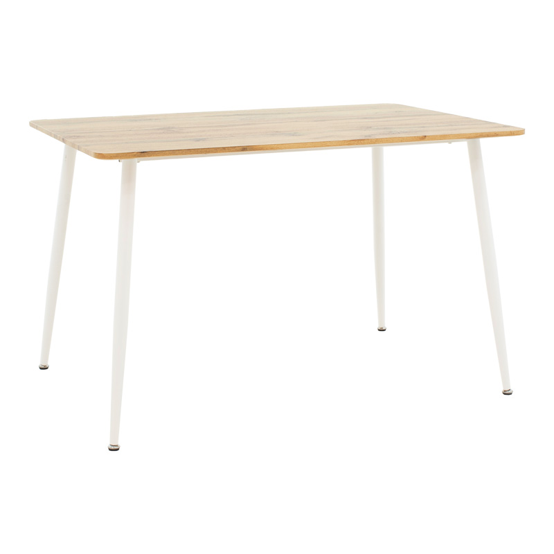 Τραπεζαρία Cuba-Parker pakoworld σετ 5τεμ sonoma-λευκό 120x80x75εκ 5