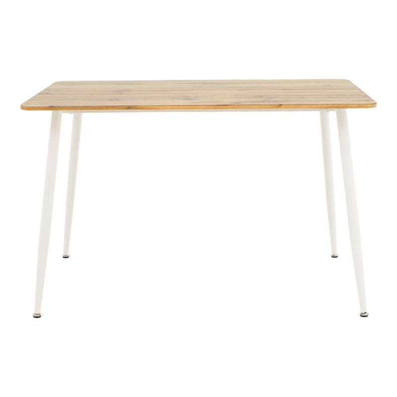 Τραπεζαρία Cuba-Parker pakoworld σετ 5τεμ sonoma-λευκό 120x80x75εκ 6