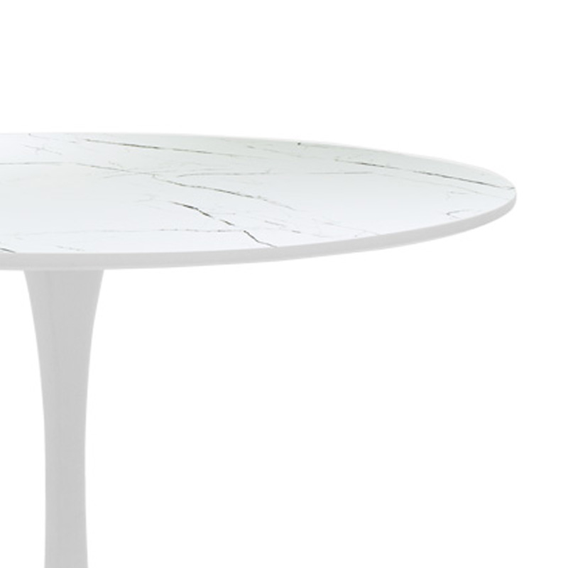 Τραπεζαρία Balou-Parker pakoworld σετ 5τεμ λευκό Φ120x73εκ 6